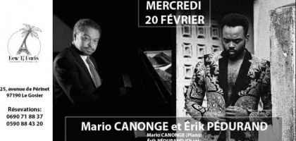 Mario Canonge et Érik Pédurand en concert au New Ti Paris