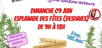 GRATIFERIA à Deshaies de 9 h à 13h esplanade des fêtes dimanche 9 juin