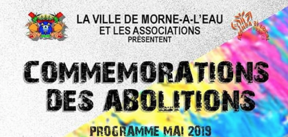 Commémorations des abolitions à Morne à l'eau 2019
