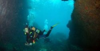 Spots de plongée à Port Louis:La Grotte aux Barracudas.