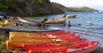 Ballades en kayaks dans la baie des Saintes