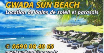 GWADA SUN BEACH - LOCATION DE BAINS DE SOLEIL ET PARASOLS DE PLAGE
