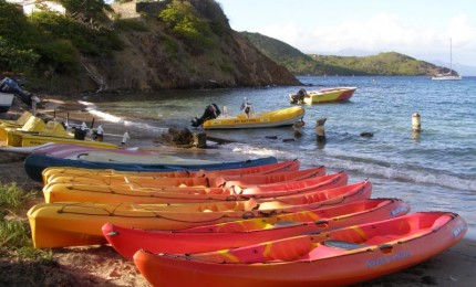 Ballades en kayaks dans la baie des Saintes