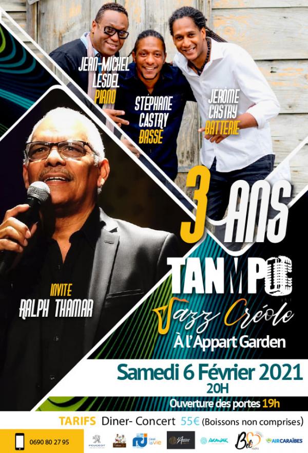 Tanmpo Jazz Créole fête ses 3 ans!! Basse Terre Concerts Guadeloupe